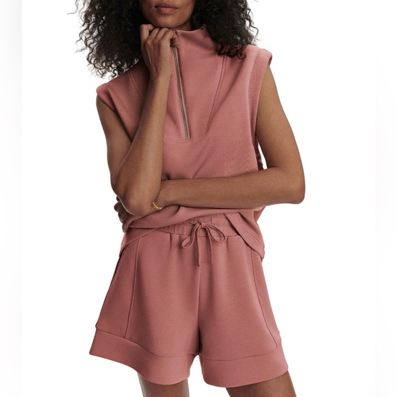 NWT Varley Magnolia Half Zip Tank 2.0